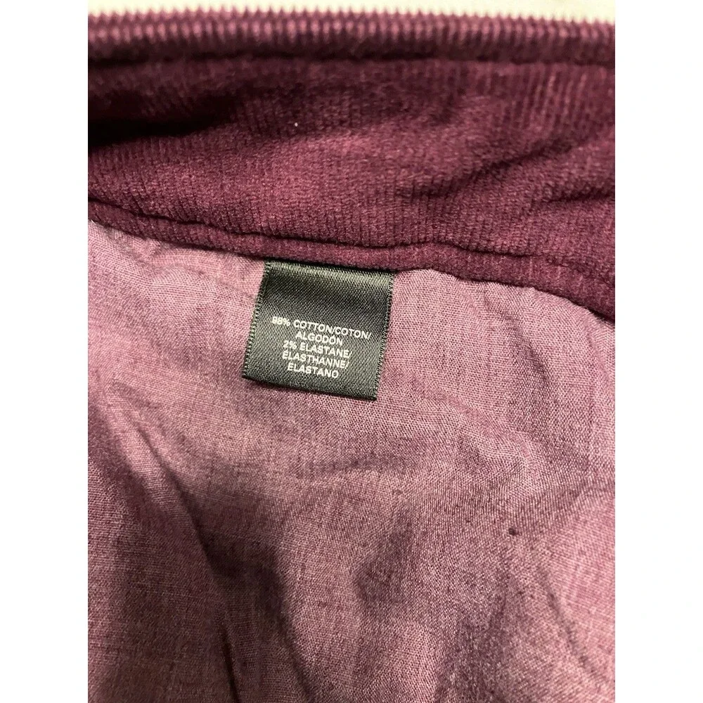 London Jeans Magenta Corduroy Pants Size 10 Tall - Picture 3 of 7